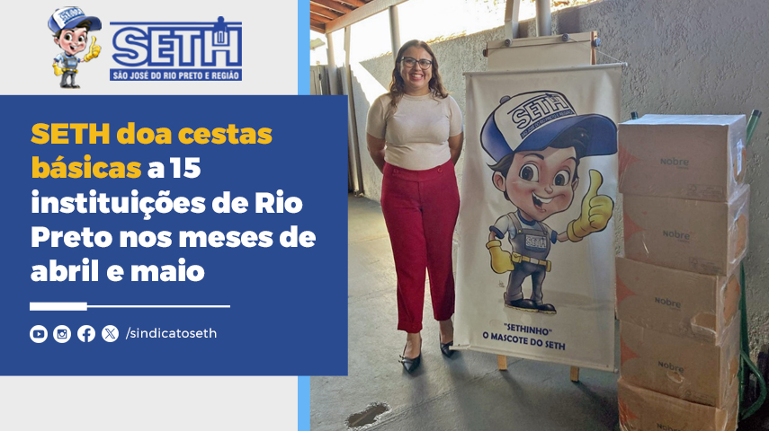Mais de 70 cestas foram doadas para obras sociais