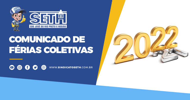 Comunicado de Férias Coletivas