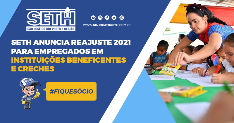 SETH firma Convenção Coletiva 2021 para empregados em Instituições Beneficentes, Religiosas e Filantrópicas